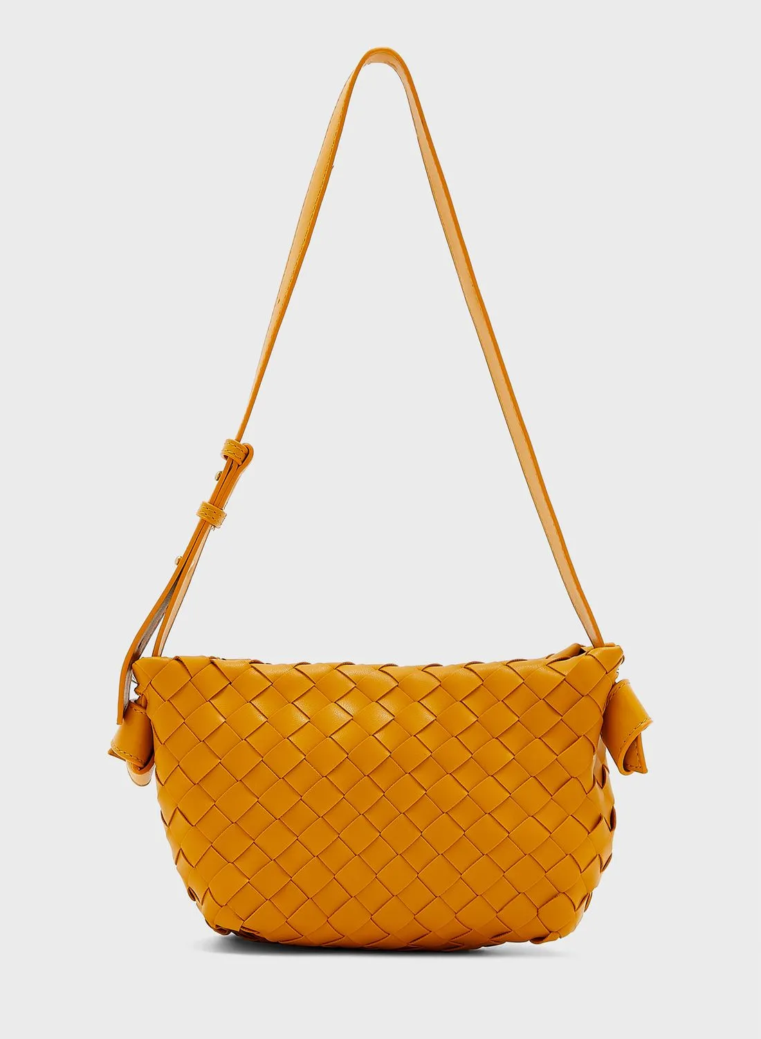 ELLA Weave Handbag With Shoulder Strap