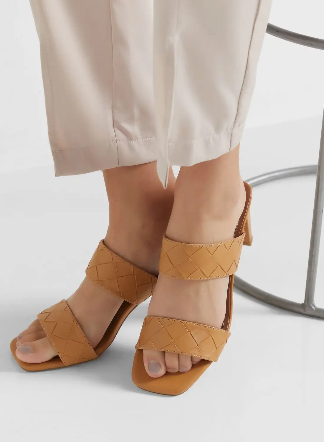 ELLA Weaved Double Strap Mule Sandal