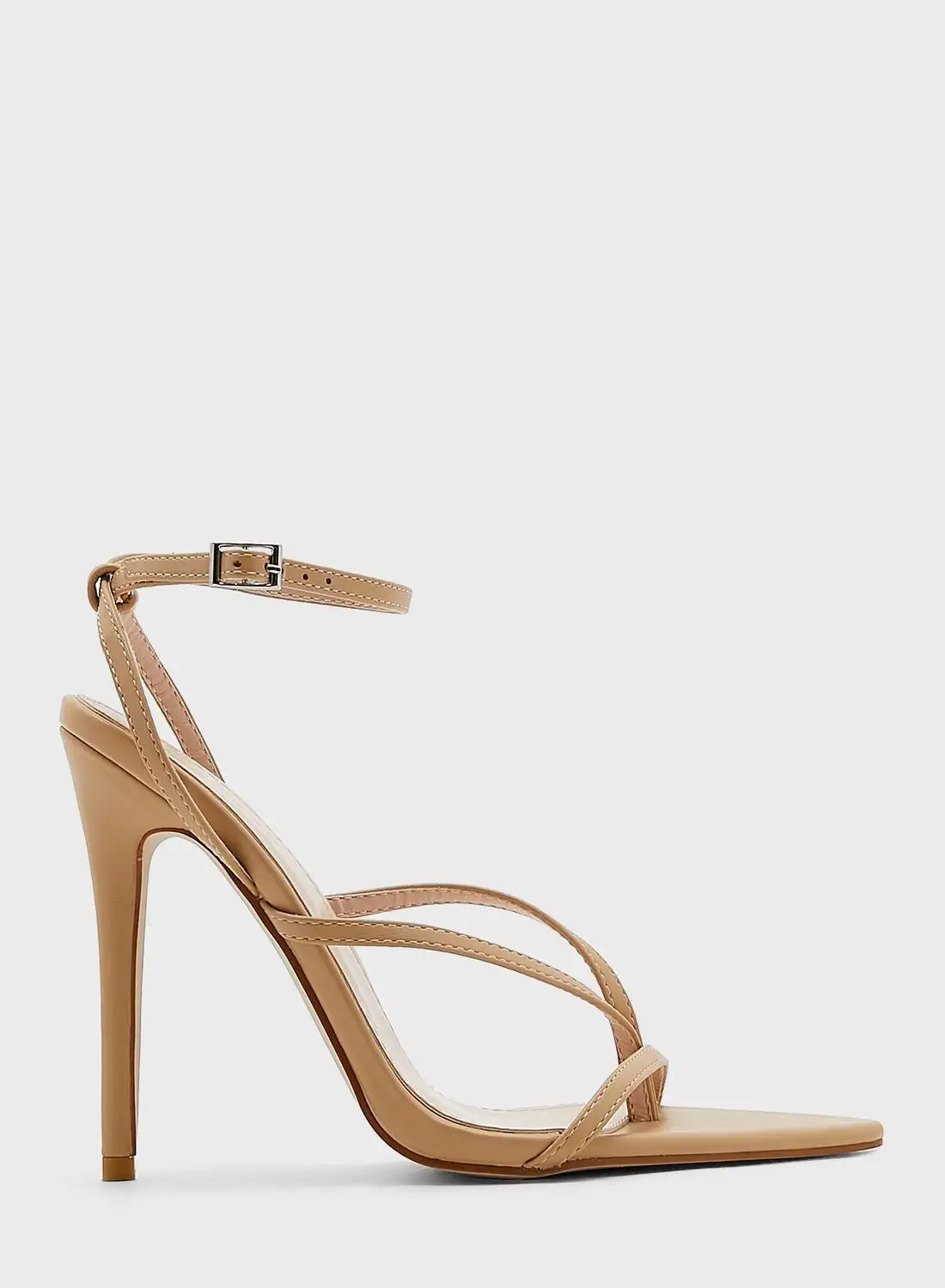 Ginger Pointed Toe Strappy Heeled Sandal