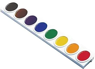 علبة إعادة تعبئة PRANG لمجموعة الطلاء بالألوان المائية البيضاوية ، 8 أشرطة إعادة تعبئة ألوان ، 3 شرائط لكل صندوق ، ألوان متنوعة (08200)