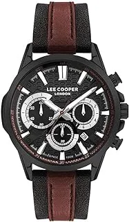 LEE COOPER men's multi function black dial watch - lc07493.651