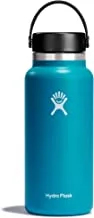 HYDRO FLASK - Water Bottle 946 ml (32 oz) - Vacuum Insulated Stainless Steel Water Bottle Flask with Leak Proof Flex Cap with Strap - BPA-Free - Wide Mouth - Laguna