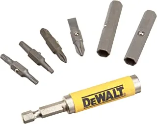 DEWALT Bit Set with 6-in-1 Flip and Switch Driver System, 7-Piece (DW2336),Yellow, One Size