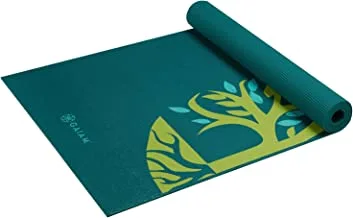 Gaiam Print Yoga Mat, Non Slip Exercise & Fitness Mat for All Types of Yoga, Pilates & Floor Exercises