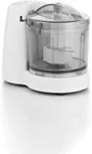 ALSAIF 0.35L 120W Electric Vegetable Chopper, Two speeds operation for better control over chopping, Stainless steel blades, Easy clean, White E02423 2 Years warranty