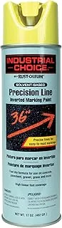 Rust-Oleum 203025 M1600 Solvent-Based Precision-Line Inverted Marking Paint Aero, High Vis.Yel - Lot of 12