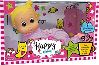 Bambolina Happy Baby Crawling Doll 35CM - For Ages 2+ Years Old