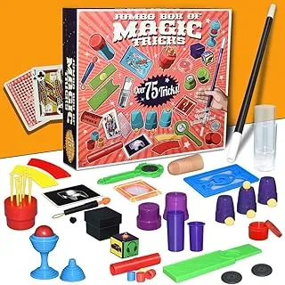 Mumoobear Magic Kit Magic Tricks Set, Over 75 Magic Tricks With Toy Wand Magic Set Kit For Kids Beginners Birthday Gift
