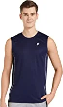 Amazon Brand - Symactive Men's Solid Regular Fit Sleeveless Sports T-Shirt