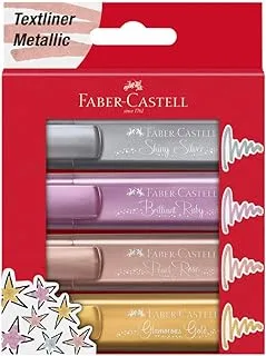Faber-Castell Faber Castell Textliner 46 Metallic Wallet of 4
