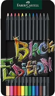 Faber-Castell Colour Pencils Black Edition tin 12x