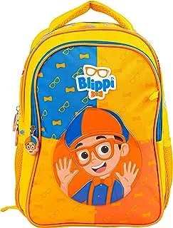 حقيبة ظهر مدرسية للأطفال من Blippi مقاس 13 بوصة - حقيبة للفتيات والفتيان للطلاب ، حقائب ظهر للسفر للأطفال ، حقيبة كتب لطيفة ، لعمر 2-7 سنوات