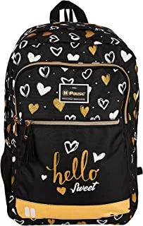 Pause Backpack for School College Student Travel Business Hiking , Bookbag with Pencil Case & 1 Main Compartment and 2 Front Pockets and 1 Side Pocket 17.5