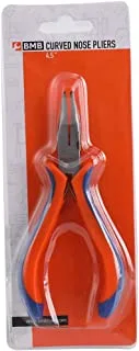 BMB Tools curved nose pliers 4.5 Inch | Long nose orange | Flaunts a sturdy