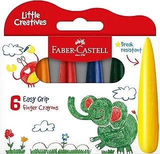 Faber-Castell early age easy grip wax crayons 6 colors