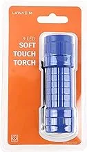 Lawazim Rough Grip Flashlight Blue| Perfect for camping | Outdoors | around the house and many other uses