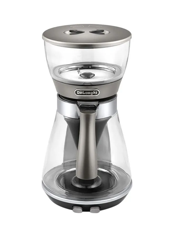 De'Longhi Coffee Machine, Up To 10 Cups, Auto Shut Off, Anti Drip Feature, Glass 1.25 L 1800 W ICM17210 Clear/Grey/Silver