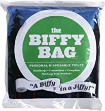 Biffy Bag Pocket Size Disposable Toilet, Classic