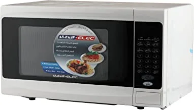 JANO 20Liter 700W Electric Microwave Oven Digital, Auto Weight Cooking, Auto Defrost, Controls Language (Ar-Eng), 99 Minutes Timer With Bell Ring, White E01200 2 Years warranty