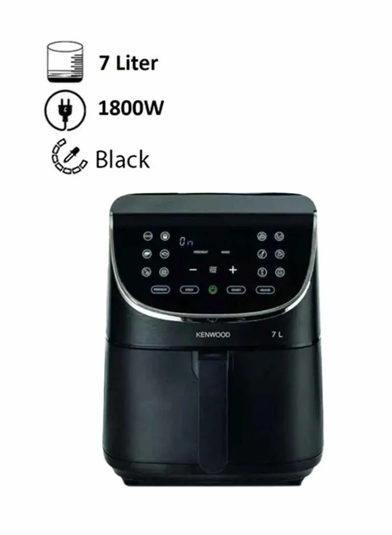 KENWOOD Digital Air Fryer, 2.8Kg, Rapid Hot Air Circulation 7 L 1800 W HFP80.000BK Black