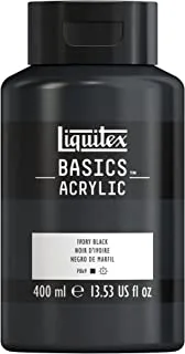 Liquitex BASICS Acrylic Paint, 13.5-oz bottle, Ivory Black
