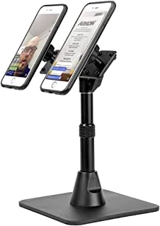 ARKON Mounts TW Broadcaster Pro Dual Phone Magnetic Mount Desk Stand Black