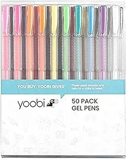 يوبي | مجموعة أقلام جل | عبوة متعددة الألوان من 50 قطعة (YOOB1202559)