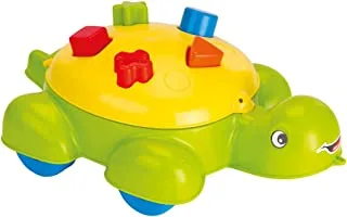 Dolu Turtle Shape Sorter with 5 Shapes - For Ages 1+ Years Old - Multicolored