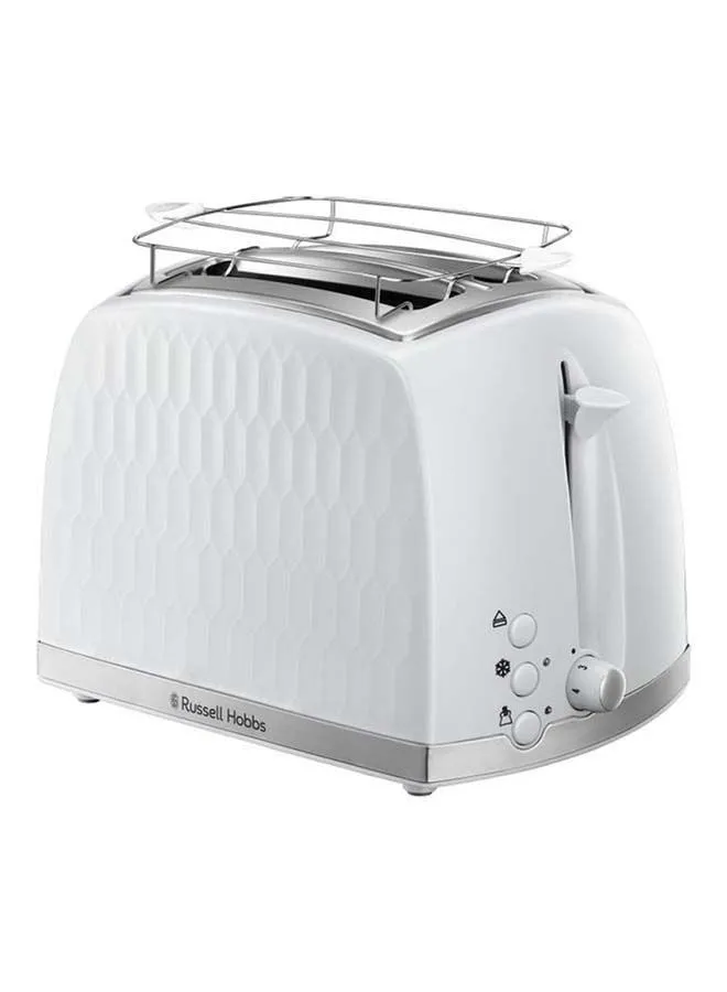 Russell Hobbs Honeycomb 2 Slice Toaster 850 W 26060 White