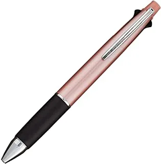 Uni Jetstream Multi Pen 4 and 1, 0.38mm Ballpoint Pen (Black, Red, Blue, Green) and 0.5mm Mechanical Pencil, Baby Pink Body, Pink Gold (MSXE5100038.68)