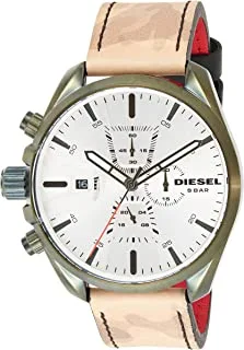 Diesel Men's 'Ms9 Chrono' Quartz Stainless Steel and Leather Casual watchMulti Color (Model: DZ4472)