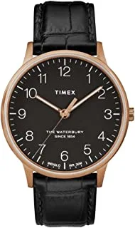ساعة Timex للرجال كوارتز بشاشة عرض تناظرية وسوار ستانلس ستيل TW2R96000UL