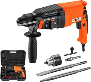 BMB Tools Rotary Hammer Drill 26MM 800W | Drill In Kitbox For Concrete, Metal & Wood Drilling | Drill 1x26mm Combination 3 Modes | Brushes, Oil Cap Wrench, Grease