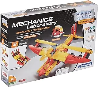 Clementoni Science & Play (Mechanics Laboratory) - Seaplane and Hydroplane Building Set - Build 2 Different Models