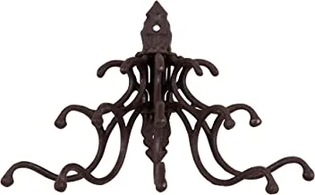 Creative co-op hd5946 antique cast iron wall hooks with rust finish
