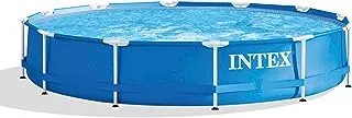 Intex Metal Frame 1718 Gallon Capacity Above Ground Pool,Blue,12 Foot x 30 Inches,28210EH