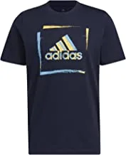adidas Men's Two-Tone Stencil Short Sleeve Graphic T-Shirt