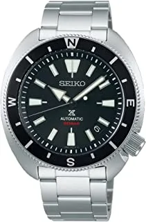 Seiko Men's Prospex Tortoise Black Dial Automatic Analog Watch Srph17K1 Silver