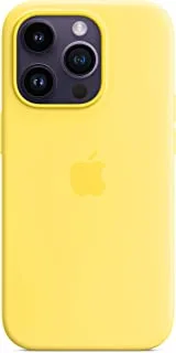جراب سيليكون لهاتف Apple iPhone 14 Pro مع MagSafe - أصفر كناري