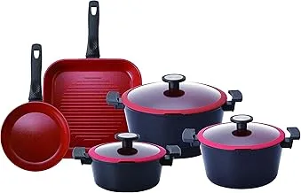 Neoflam De Chef Exterior Cookware Set 8-Pieces, Black, Standard, 117849