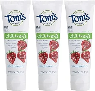 Tom's of Maine Silly Strawberry Fluoride Toothpaste for Kids, 4.2 Ounce - 6 per case.