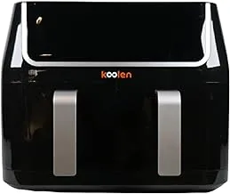 Koolen Air Fryer With Dual Basket, 10 Litre Capacity, Black/Silver