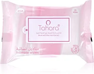 Tahara Musk and Aloe Vera Extract Scented Wipes, 20 Wipes