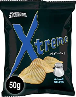 Xtreme Rippled Salted Potato Chips, 28 x 50 g