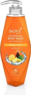 Sovi Soothing Body Wash 400 ml, Papaya and Lemon