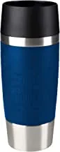 TEFAL 0.36 Litre Travel Mug, Blue, Stainless Steel/Plastic, K3082114