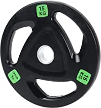 Oly Plate Rubber Coated S/Steel Ring 15 Kg Dr811 @Fs
