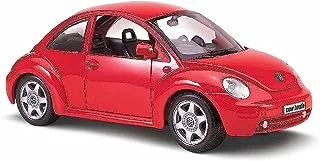 سيارة Maisto 1:24 Scale Volkswagen New Beetle Diecast ، قد تختلف الألوان ، 31900