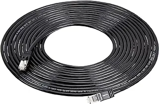 AmazonBasics Cat 7 High-Speed Gigabit Ethernet Patch Internet Cable,, 10Gbps, 600MHz- Black, 25 Foot (7.5M)