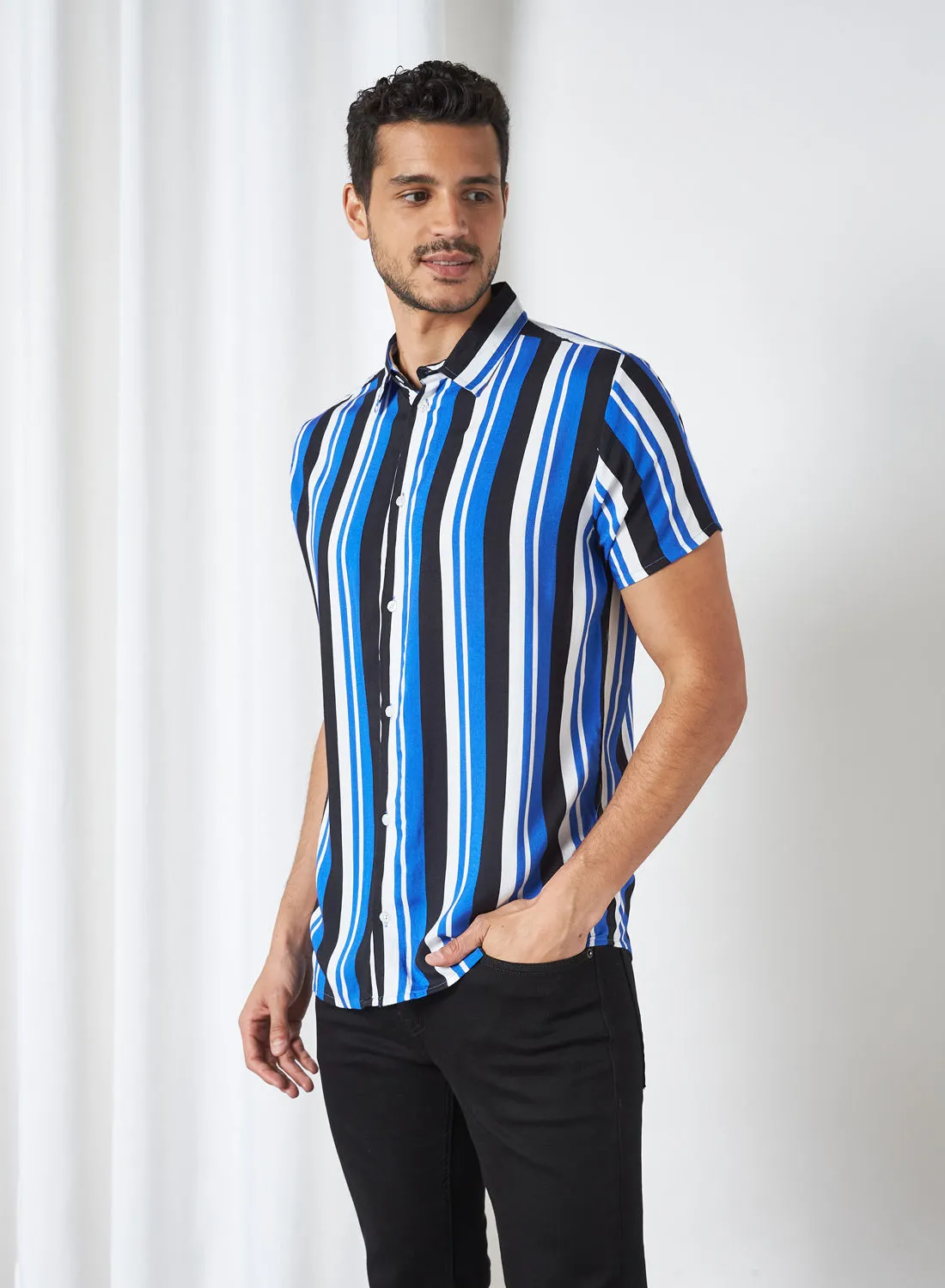 STATE 8 All-Over Striped Shirt Multi